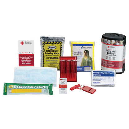 First Aid Only American Red Cross Personal Safety Emergency Pack