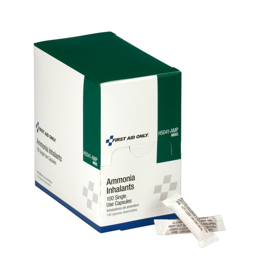 First Aid Only Ammonia Inhalants 100 Per Box