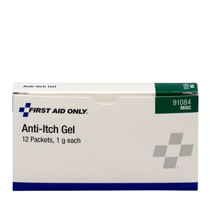 First Aid Only Anti-Itch Gel 12 Per Box