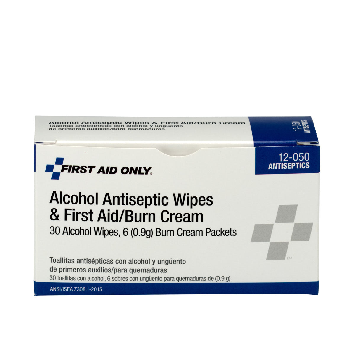 First Aid Only Antiseptic Kit - 30 Wipes 6 Burn Cream