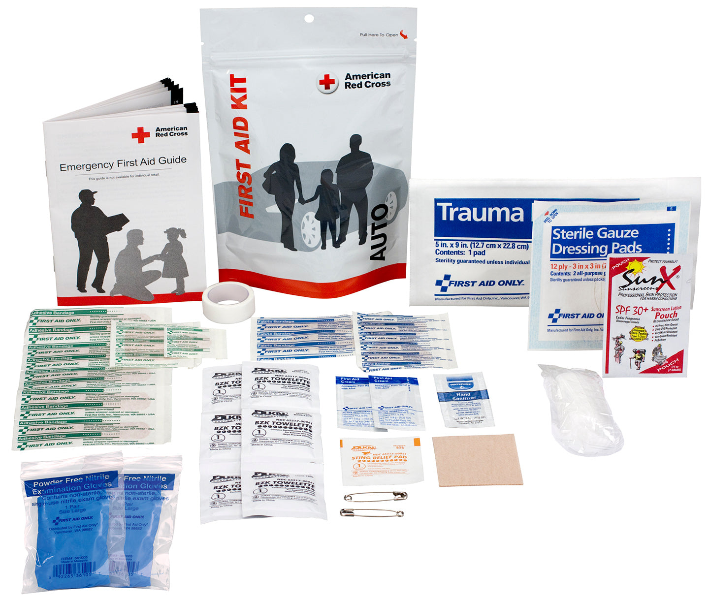 First Aid Only Auto Zip Kit