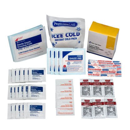 First Aid Only Basic Refill Kit: 95 Pieces