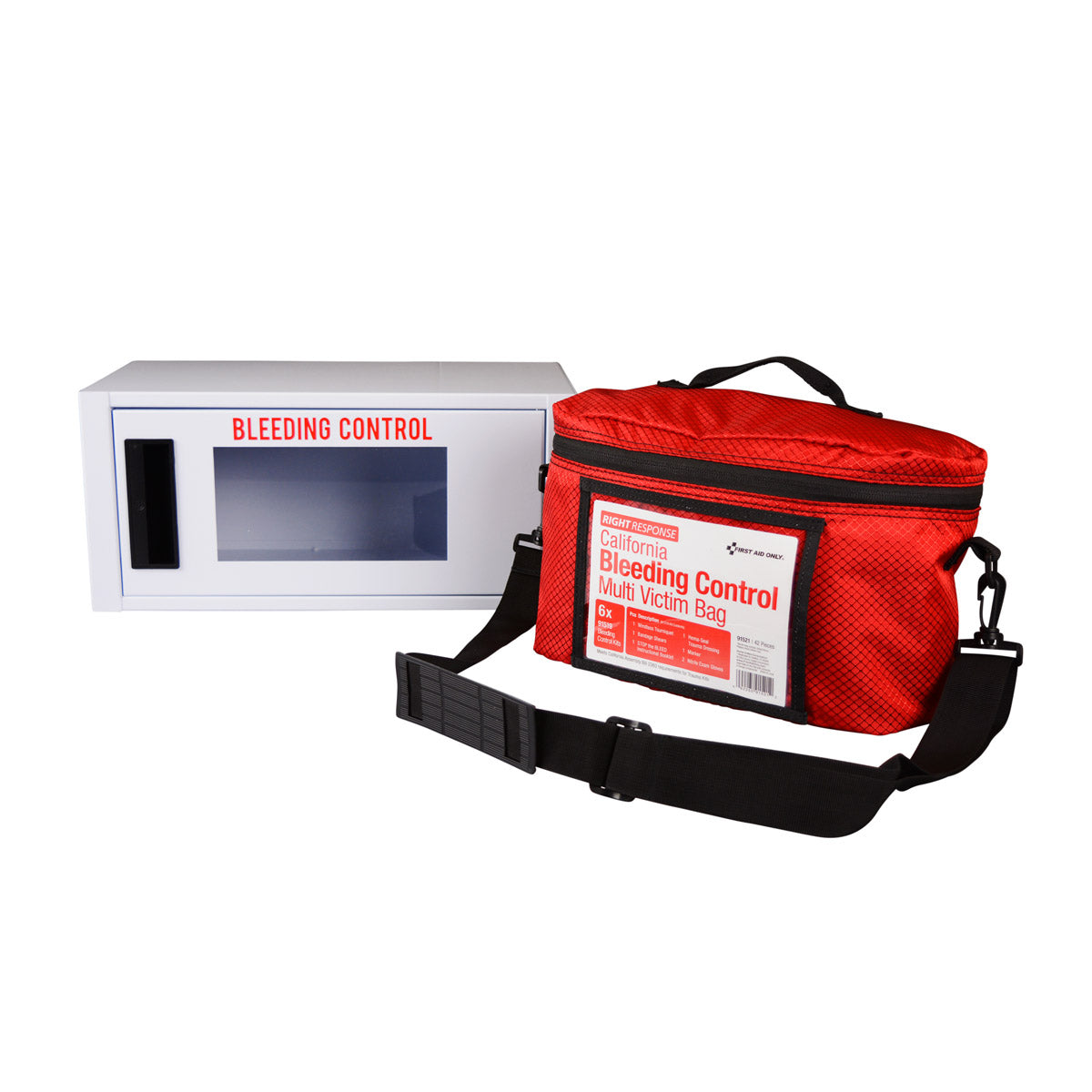 Bleeding Control Cabinet with Multiple Victim Bag – firstaidonly
