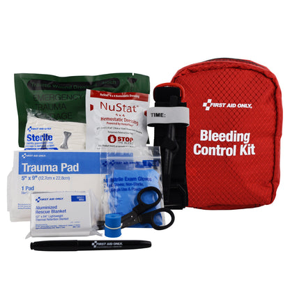 First Aid Only Bleeding Control Kit for Limb & Torso Wounds