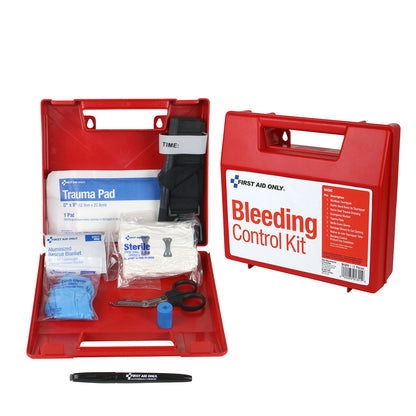 First Aid Only Bleeding Control Wall Station Basic Kit