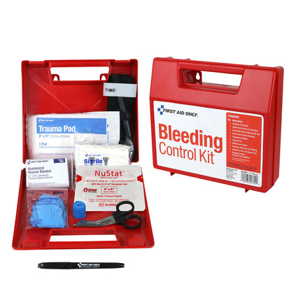 First Aid Only Bleeding Control Wall Station Standard Kit