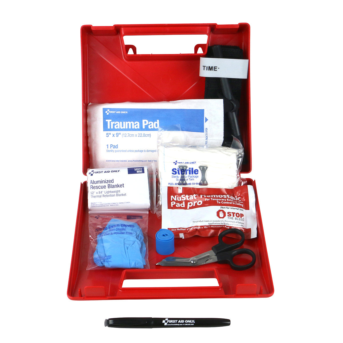 First Aid Only Bleeding Control Wall Station Standard Kit