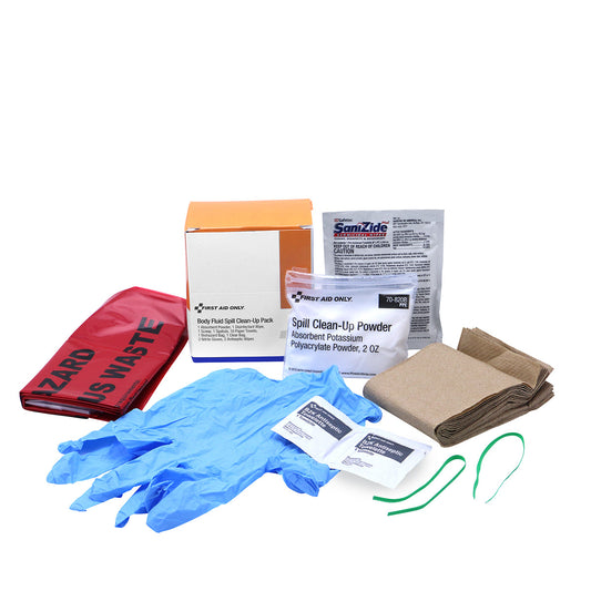 First Aid Only Bloodborne Pathogen (BBP) Spill Clean-Up Pack (22 Piece)