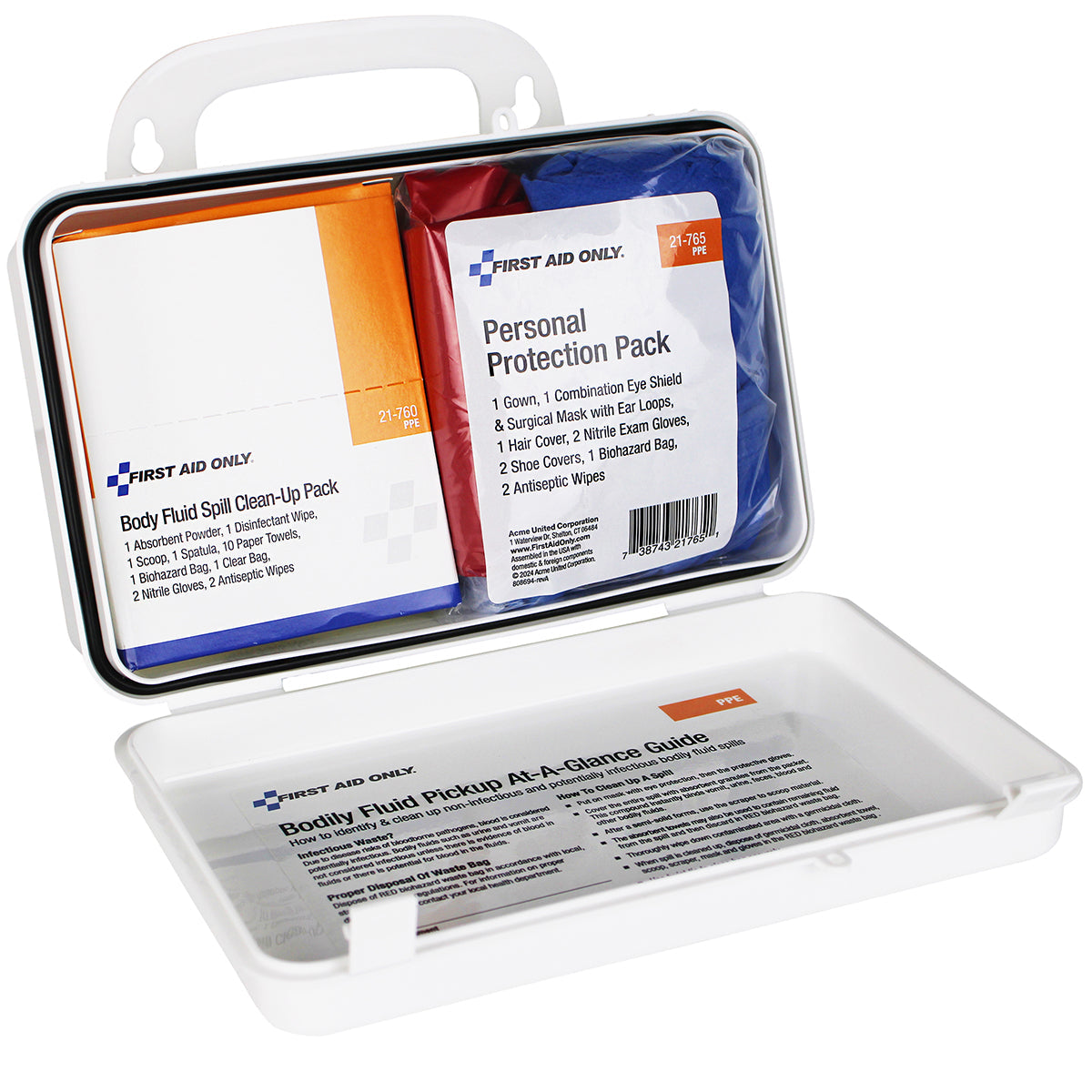 Bloodborne Pathogen (BBP) Unitized Spill Clean Up Kit – firstaidonly