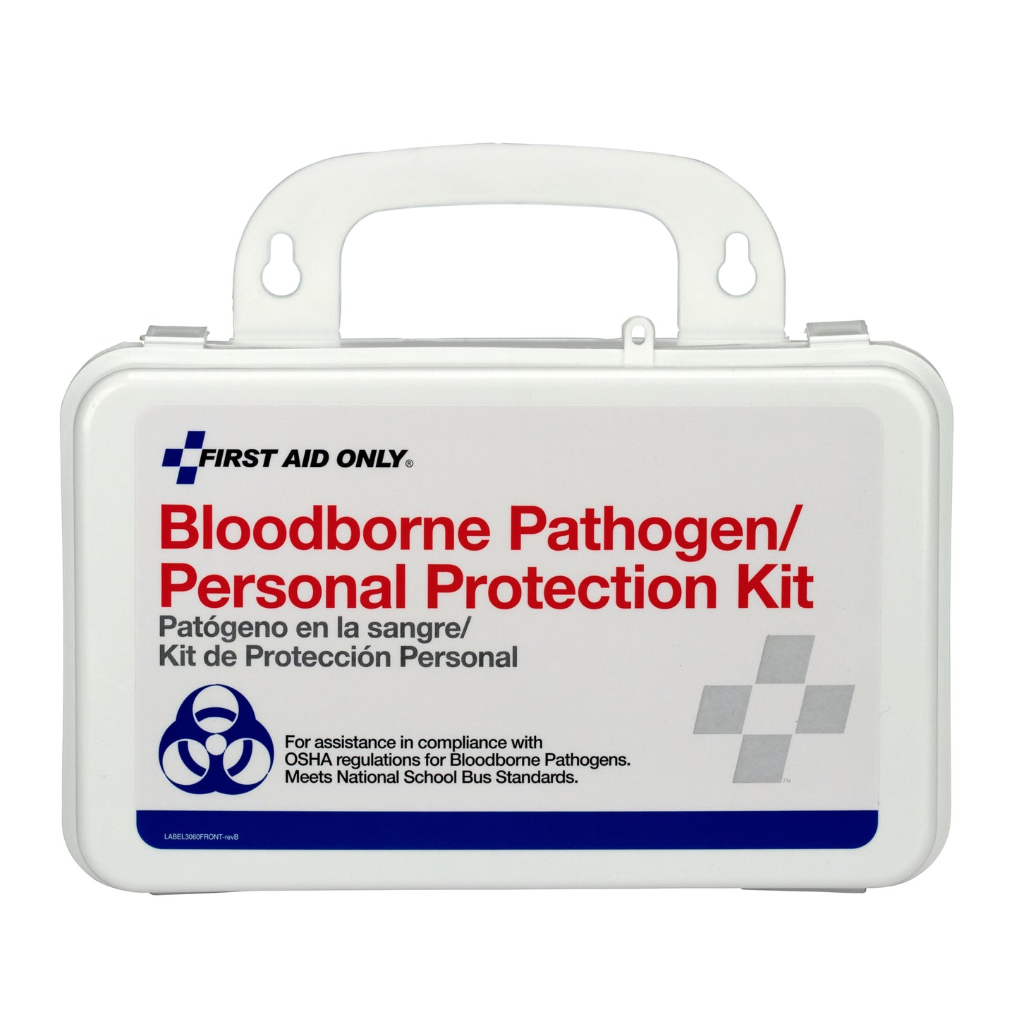 First Aid Only Bloodborne Pathogen (BBP) Unitized Spill Clean Up Kit with CPR Plastic Case