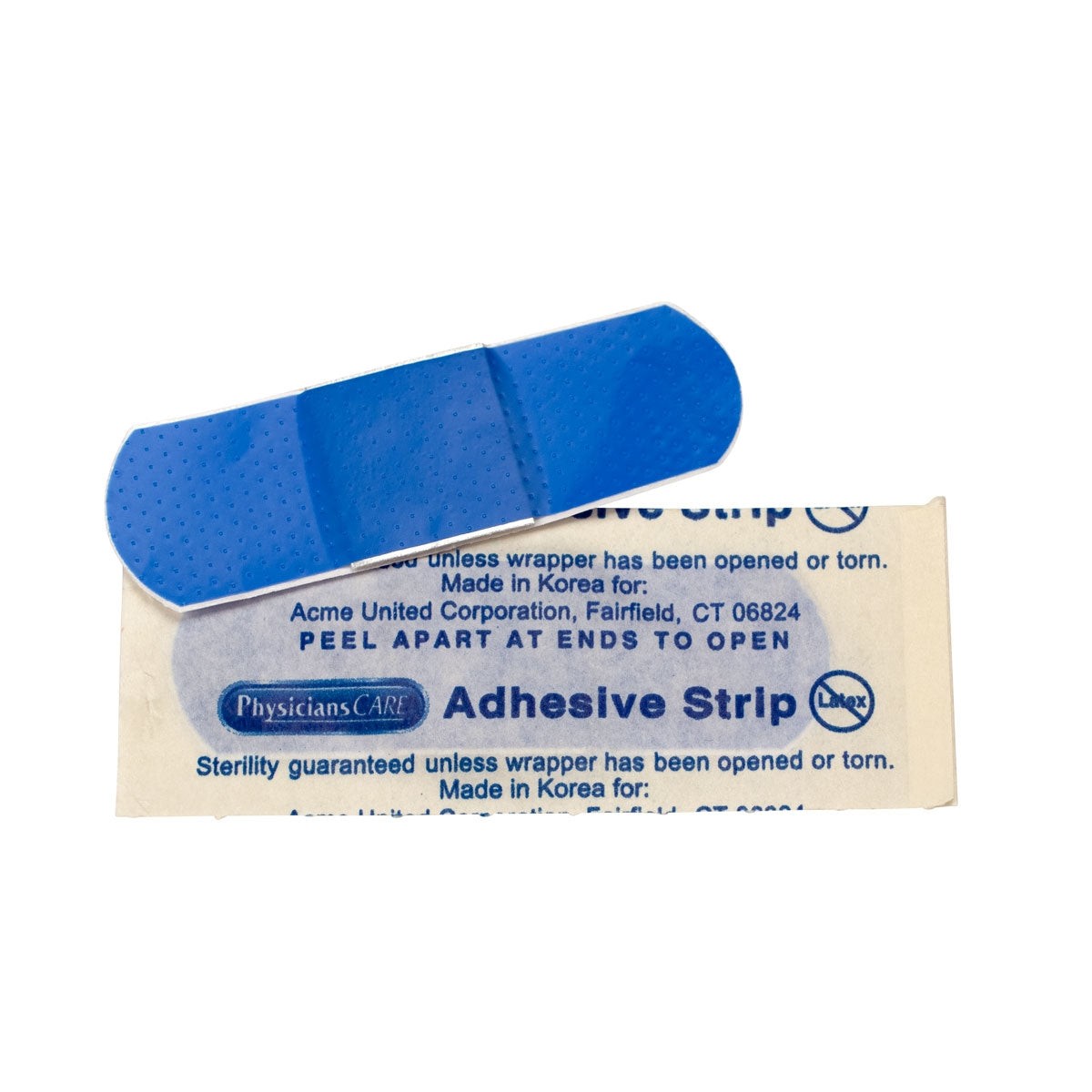 First Aid Only Blue Metal Detectable 1’’x3’’ Plastic Bandages 1500 per Box