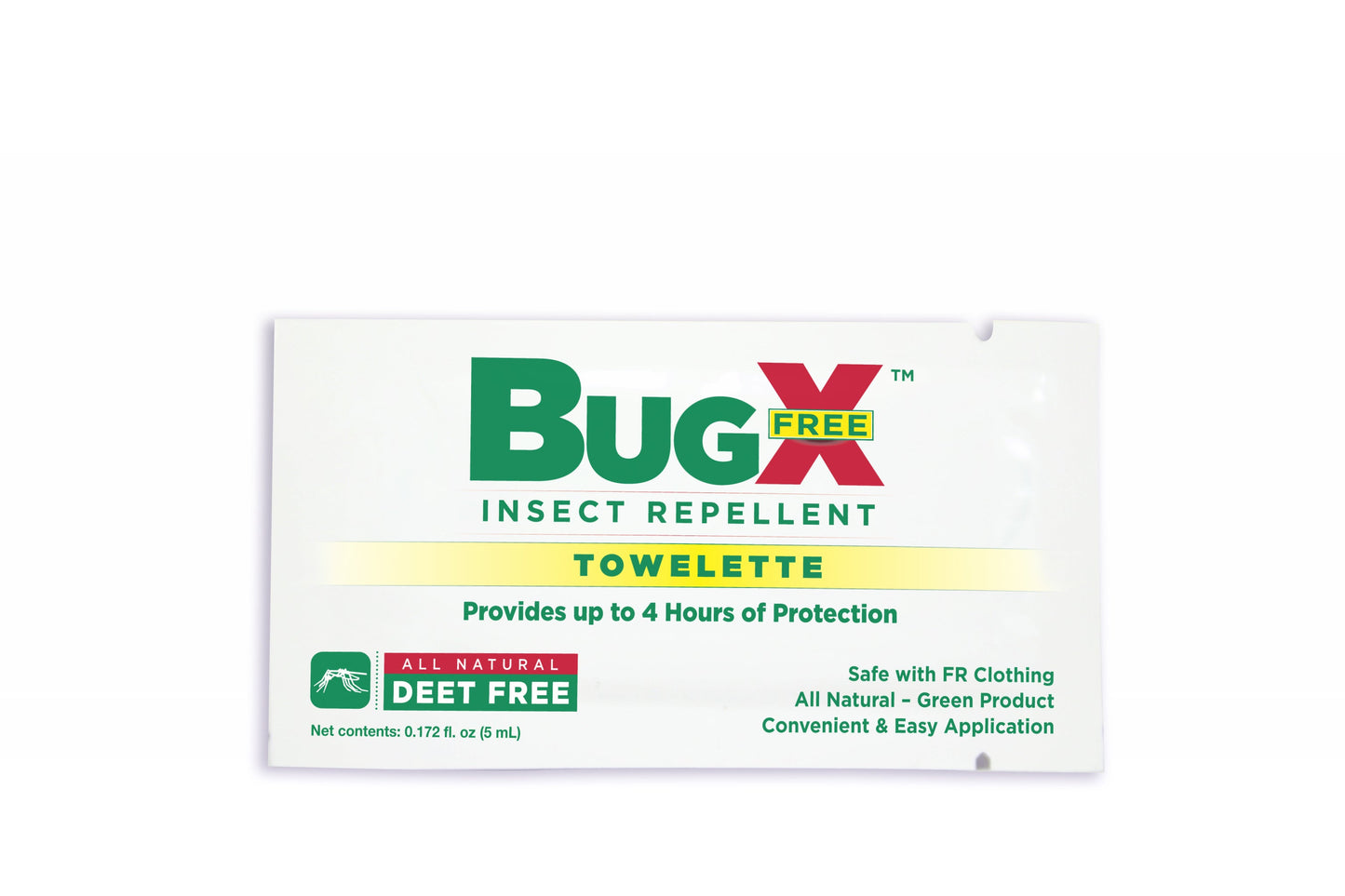 First Aid Only BugX DEET FREE Insect Repellent Wipes 300 Per Box