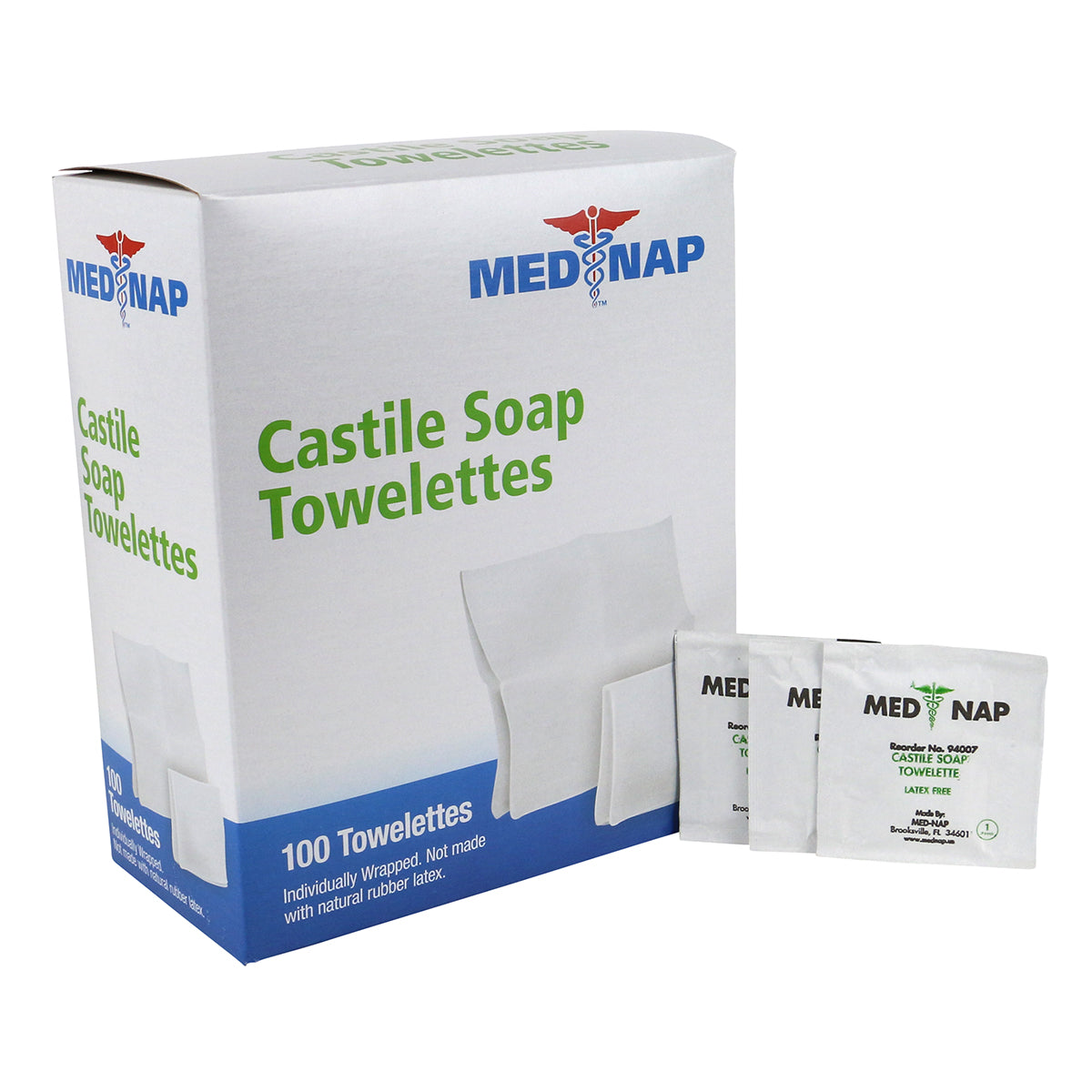 First Aid Only Castile Soap Wipes 100 per Box