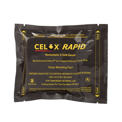 First Aid Only Celox 5’ Z Fold Rapid Blood Clotting Gauze