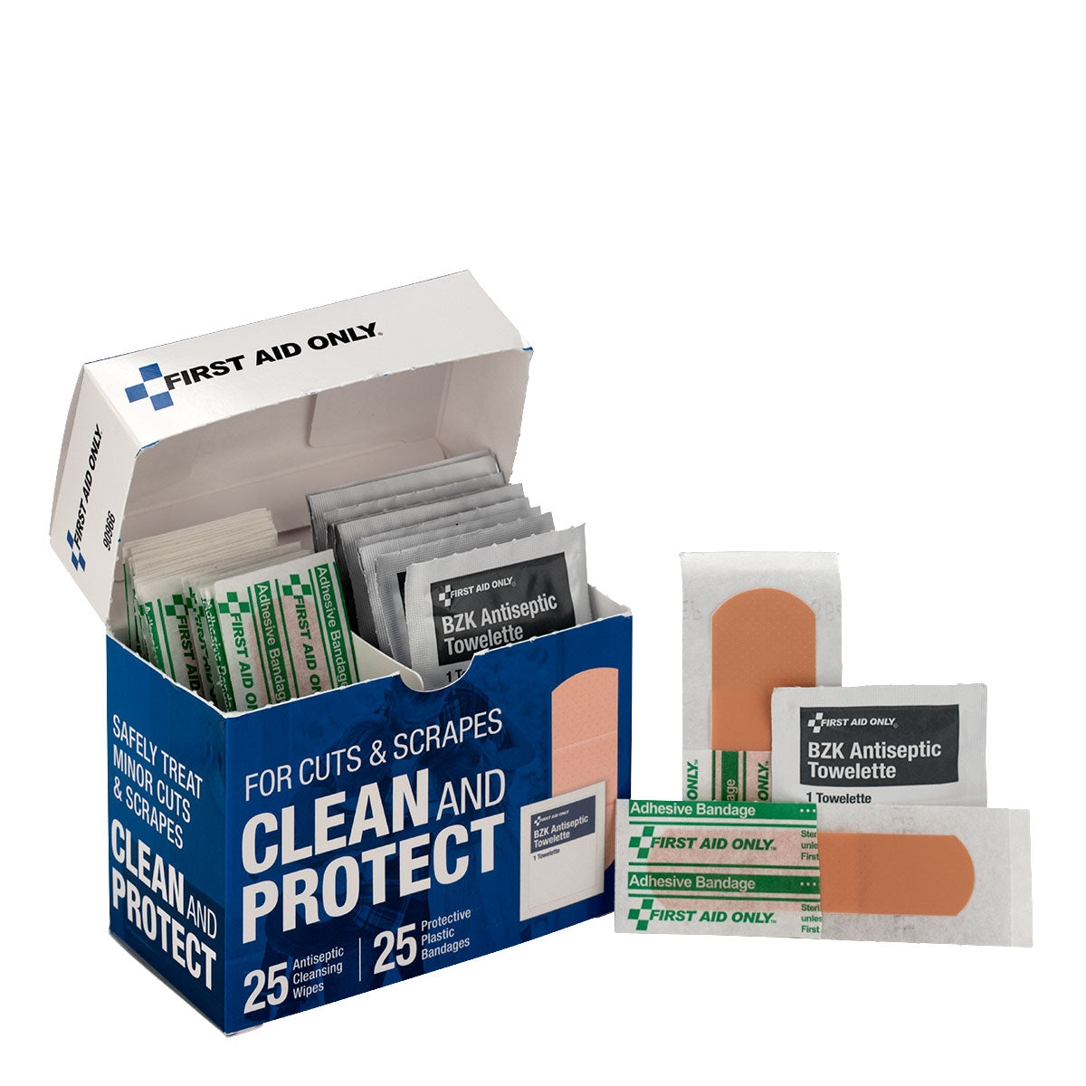 First Aid Only Clean and Protect Wound Care Kit 50 Pieces