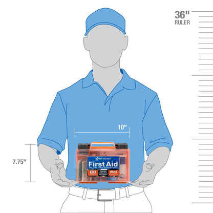 First Aid Only Clear Front Cover 118-piece Kit OSHA Compliant