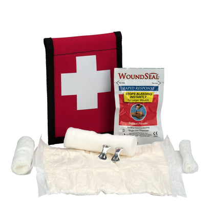 First Aid Only Climber’s Blood stopper with Wound Seal Kit Fabric Pouch