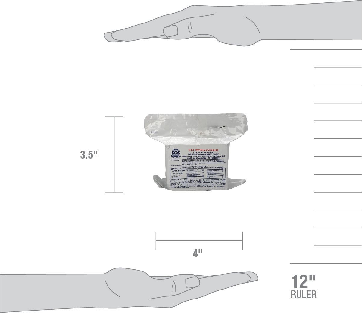 First Aid Only Emergency Food Ration Pack 2400 Calories