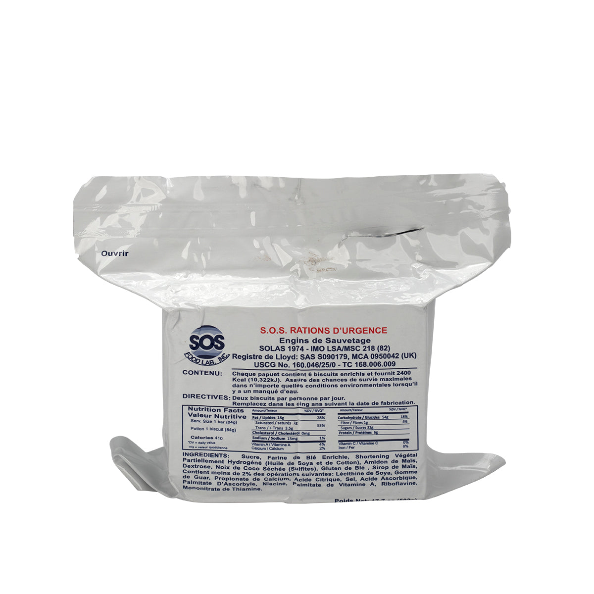 First Aid Only Emergency Food Ration Pack 2400 Calories