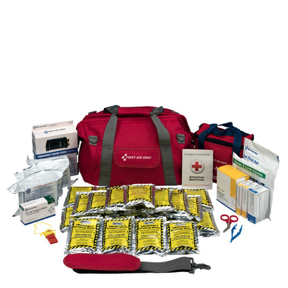 First Aid Only Emergency Preparedness 24 Person Large Fabric Bag Kit