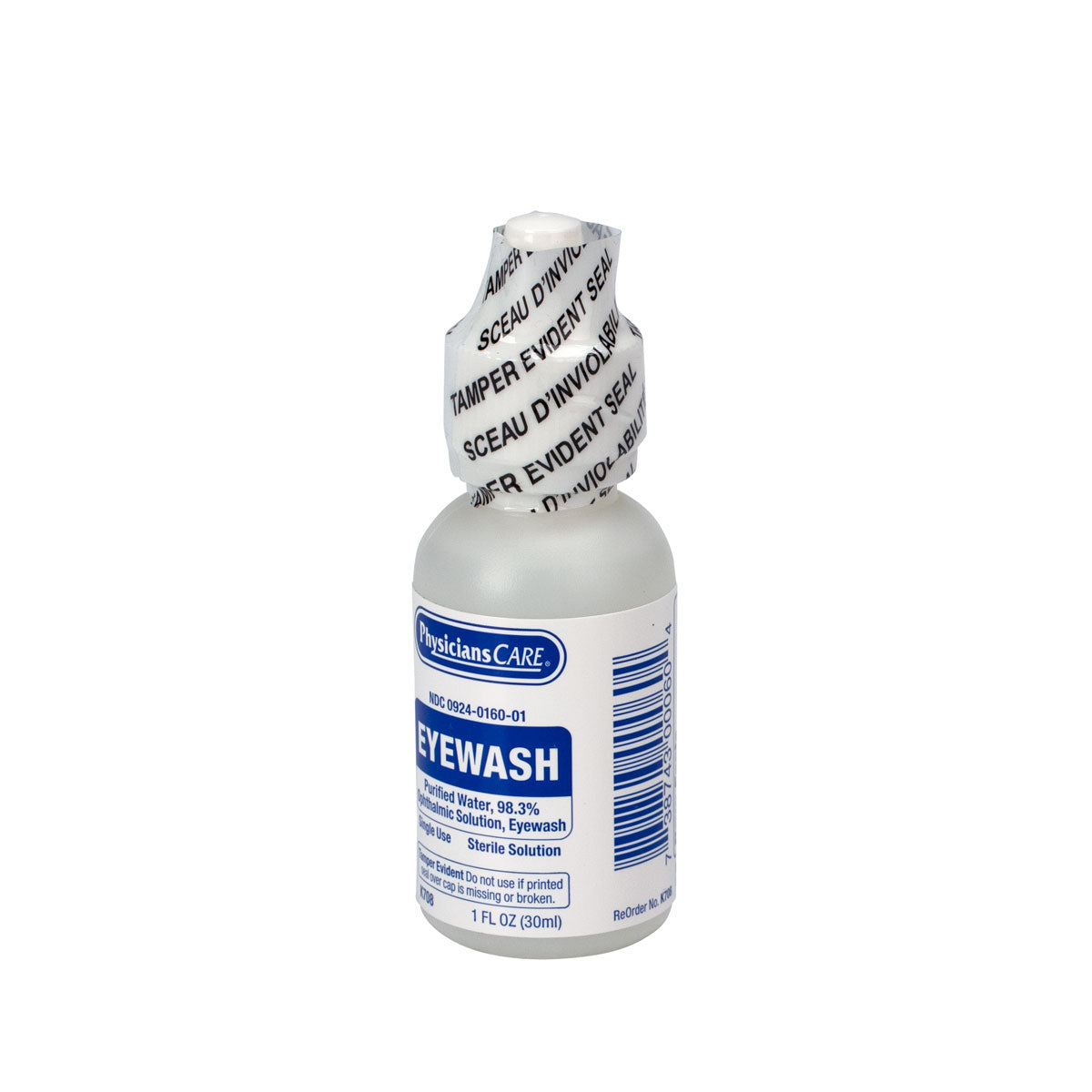 Eyewash Bottle Screw Cap 1 oz. 144 Bottles Included – firstaidonly
