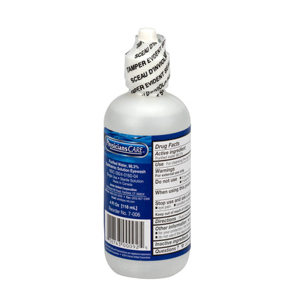 First Aid Only Eyewash Bottle Screw Cap 32 oz. Case of 12