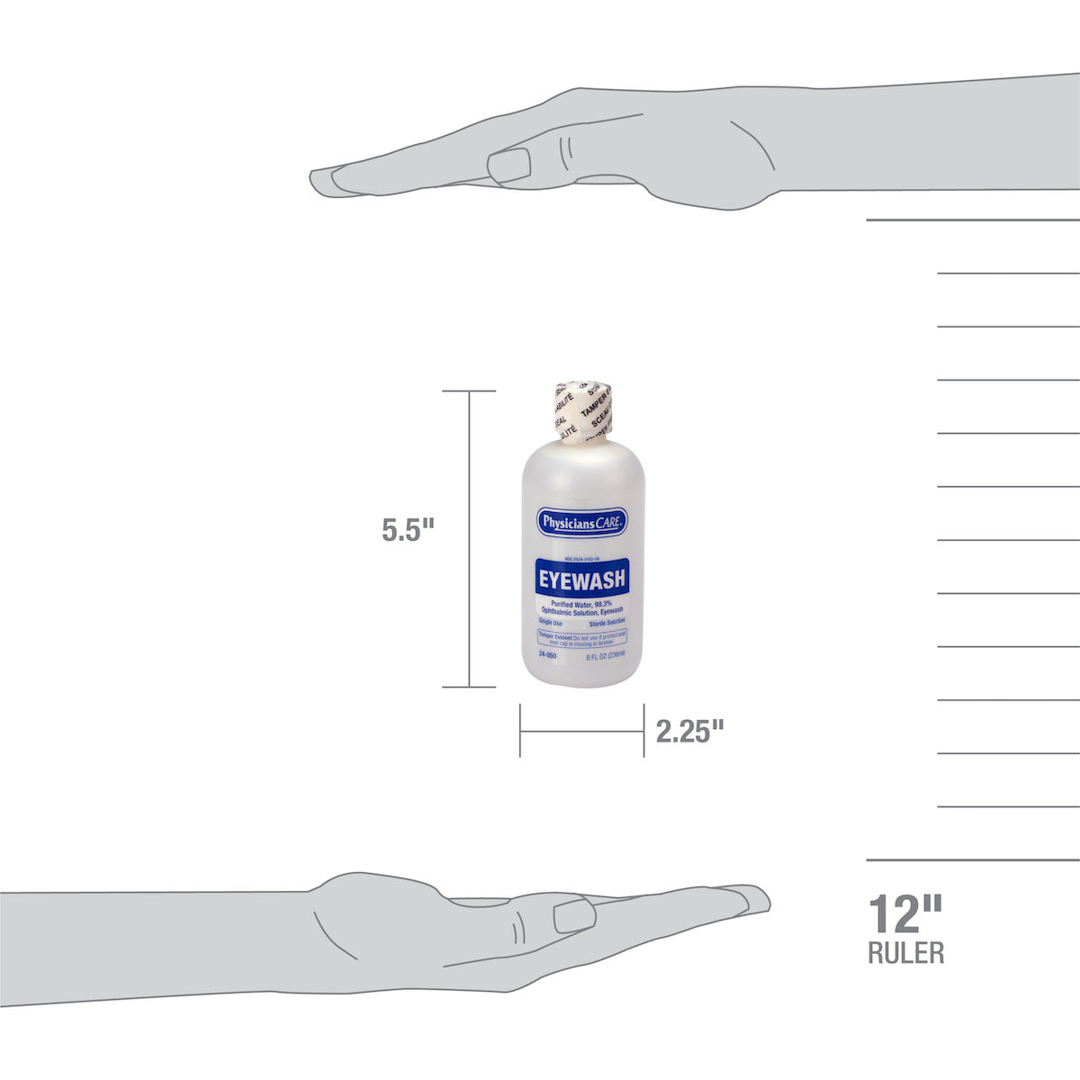 Eyewash Bottle Screw Cap 8 oz. - First Aid Only – firstaidonly