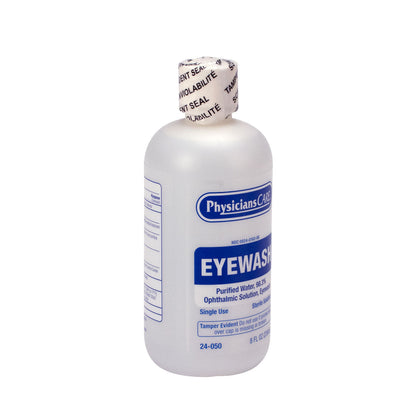 First Aid Only Eyewash Bottle Screw Cap 8 oz. Case of 12