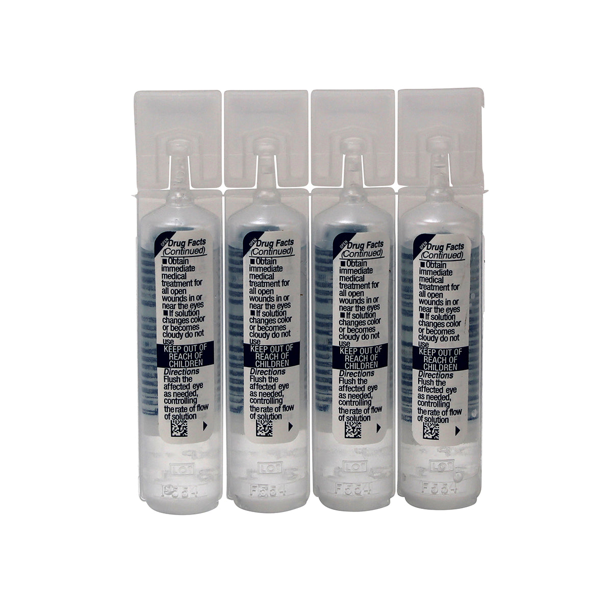 First Aid Only Eyewash Vials 0.5 oz 20 Per Bag