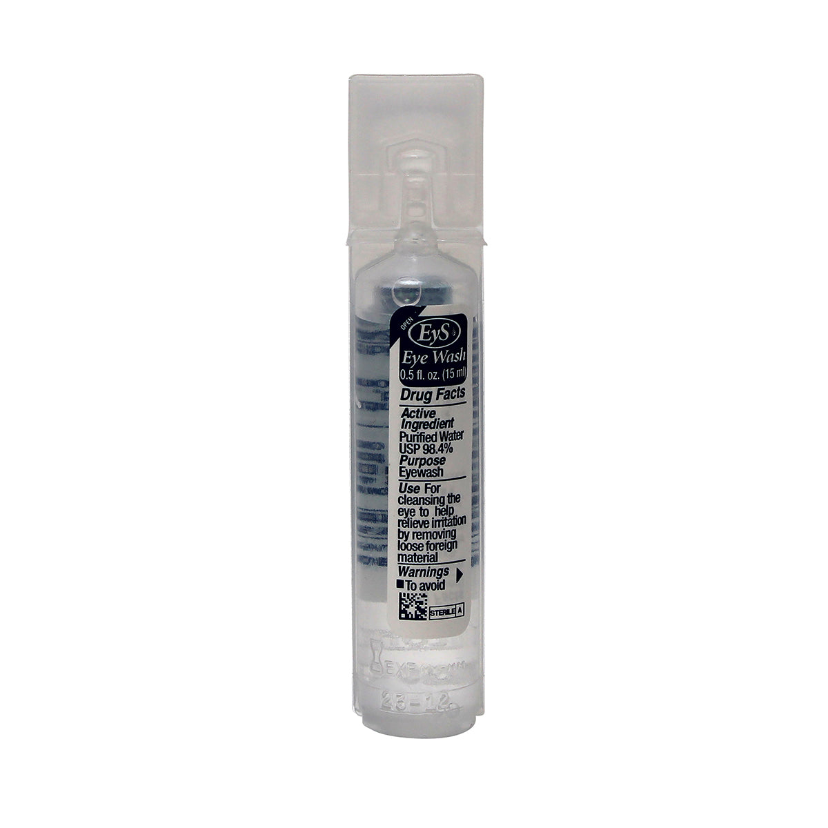 First Aid Only Eyewash Vials 0.5 oz 20 Per Bag