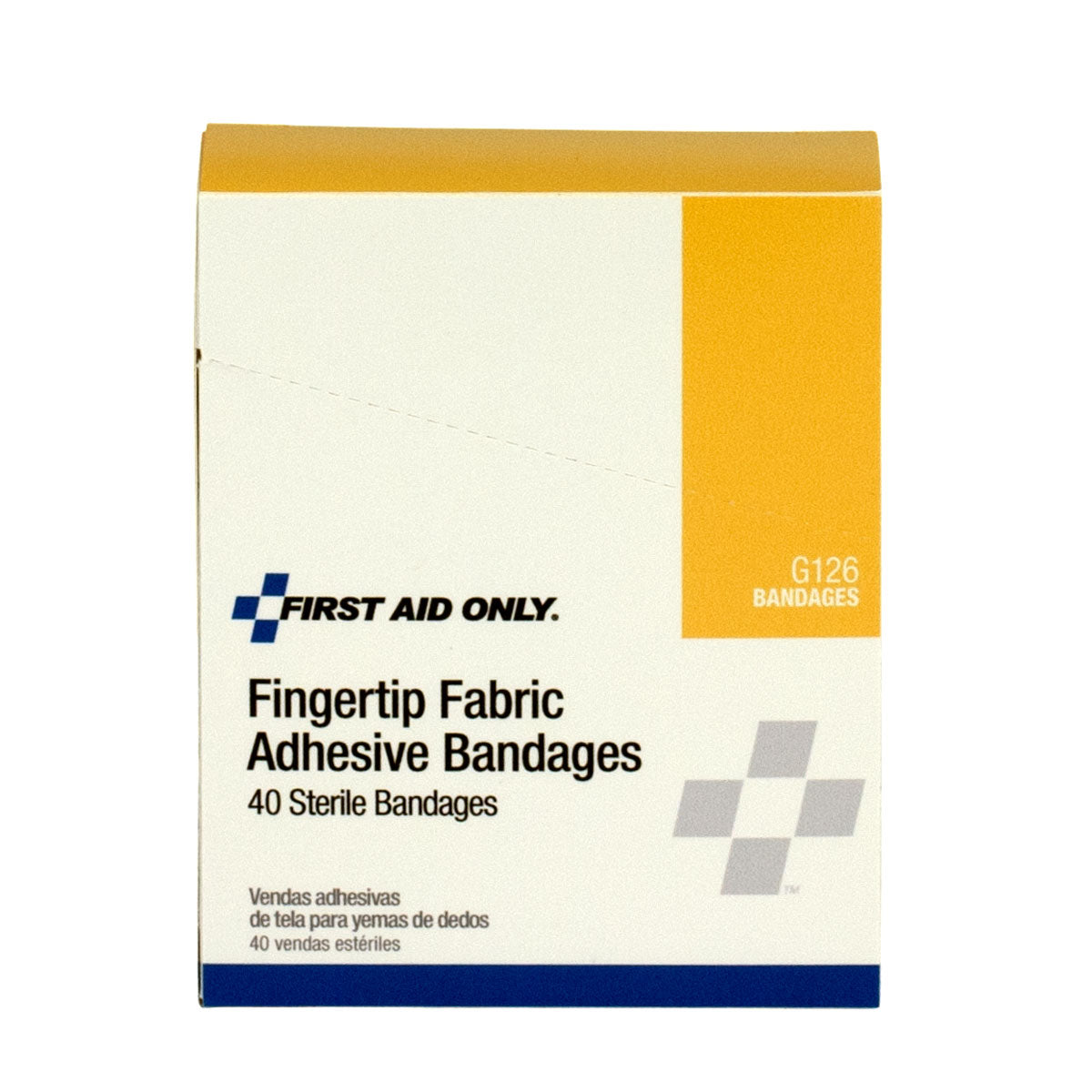 First Aid Only Fabric Fingertip Bandages 40 Per Box