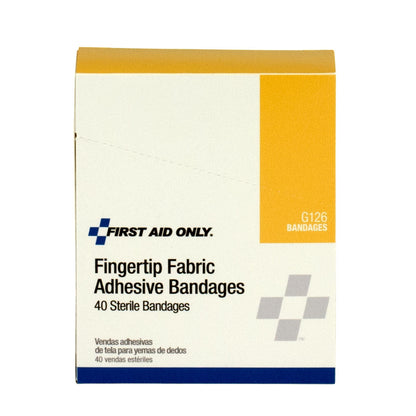 First Aid Only Fabric Fingertip Bandages 40 Per Box