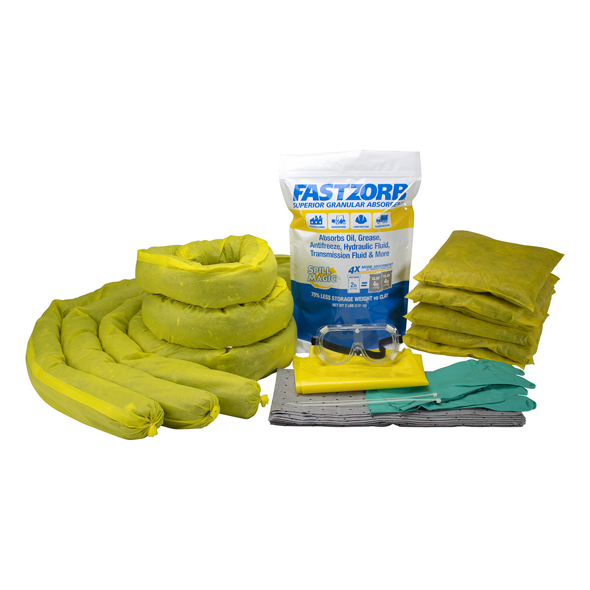 First Aid Only FASTZORB 20 Gallon Hazmat Spill Kit