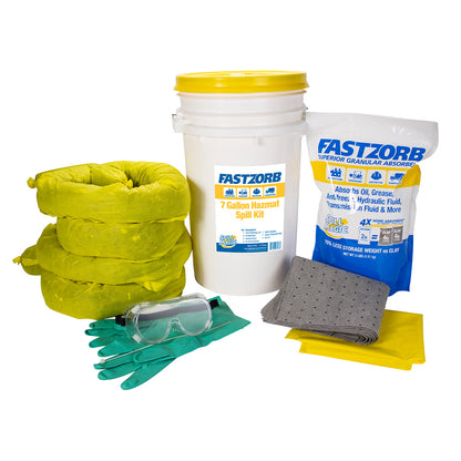 First Aid Only FASTZORB 7 Gallon Hazmat Spill Kit