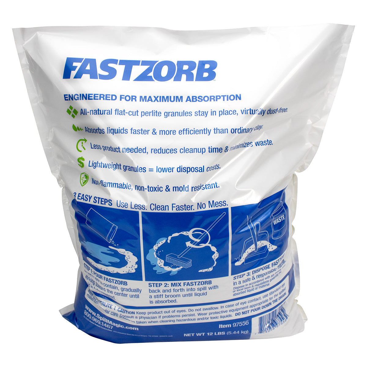First Aid Only FASTZORB™ Superior Granular Absorbent 12 lbs Bag