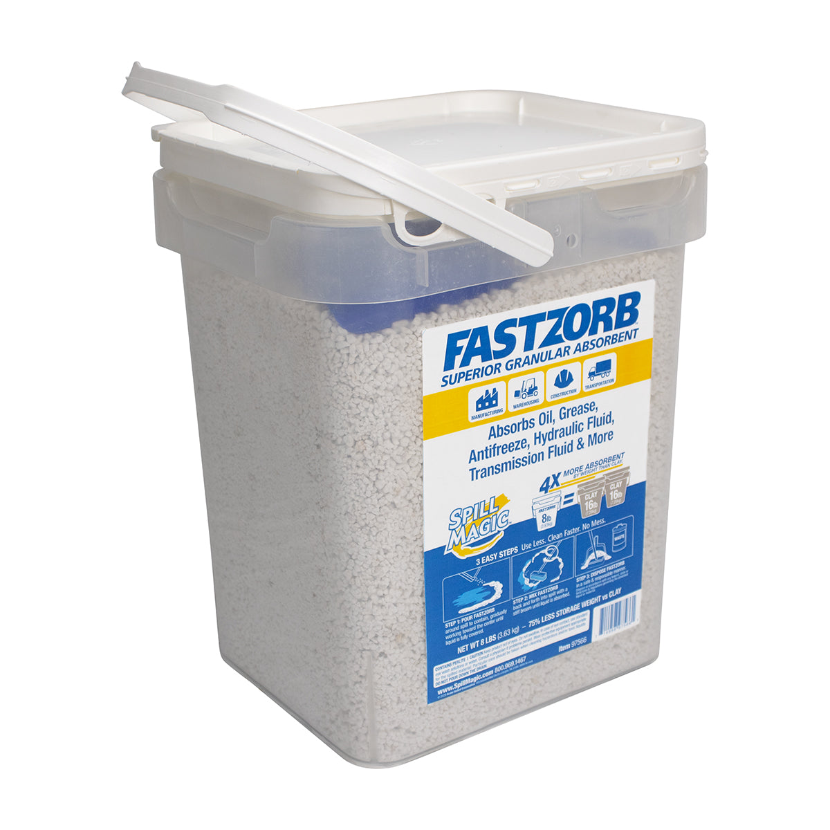 First Aid Only FASTZORB™ Superior Granular Absorbent 8 lbs Pail