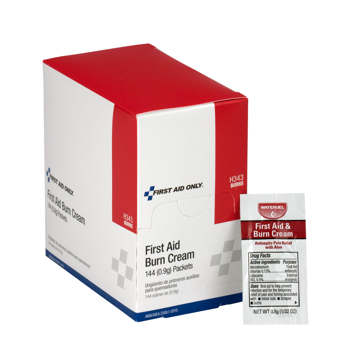 First Aid Only Burn Cream 144 per Box