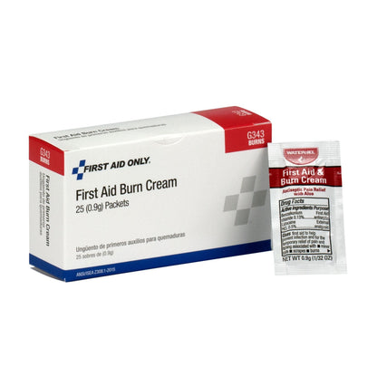 First Aid Only Burn Cream 25 Per Box