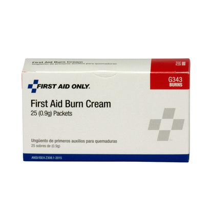 First Aid Only Burn Cream 25 Per Box