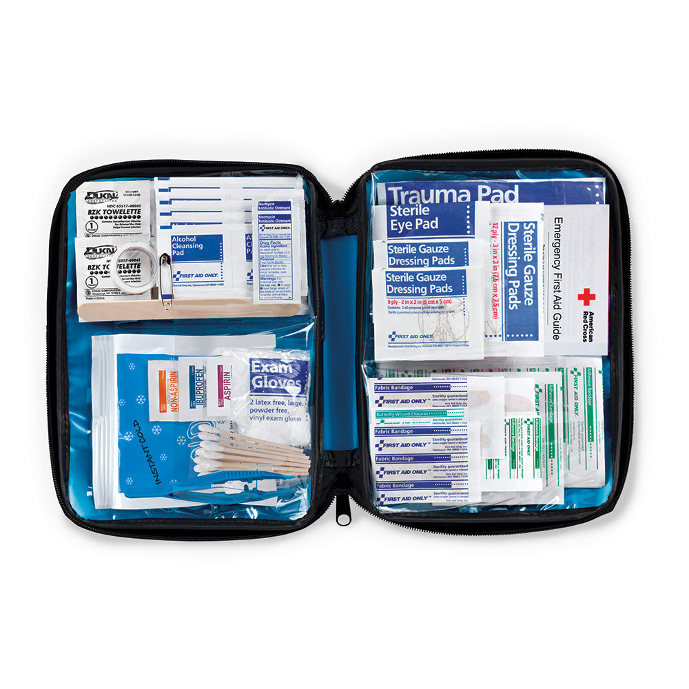 First Aid Only Kit 130 Piece Fabric Case