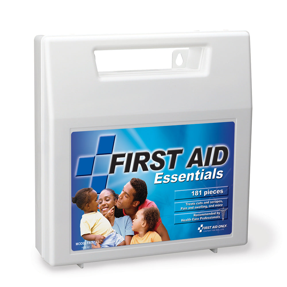 First Aid Only Kit 180 Piece Plastic Case