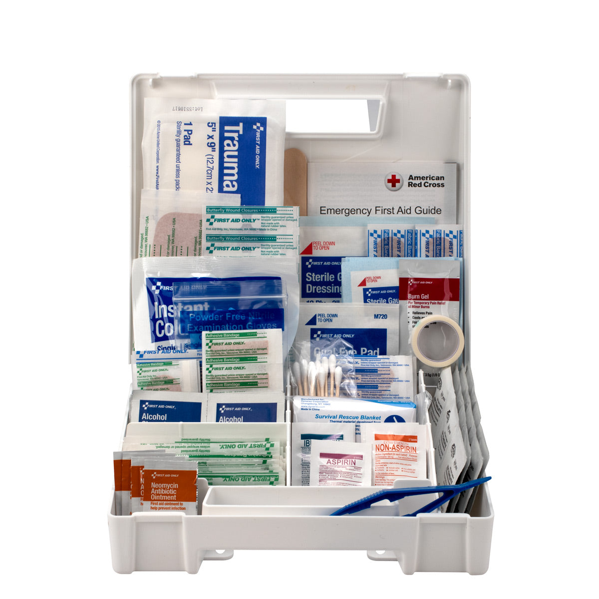 First Aid Only Kit 199 Piece Plastic Case