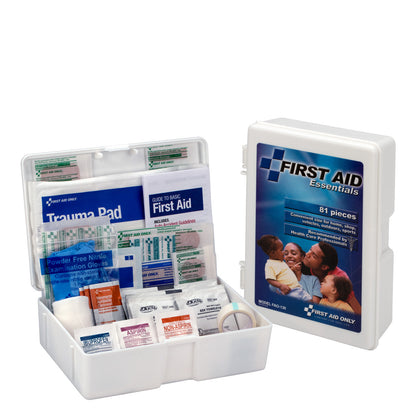 First Aid Only Kit 80 Piece Plastic Case