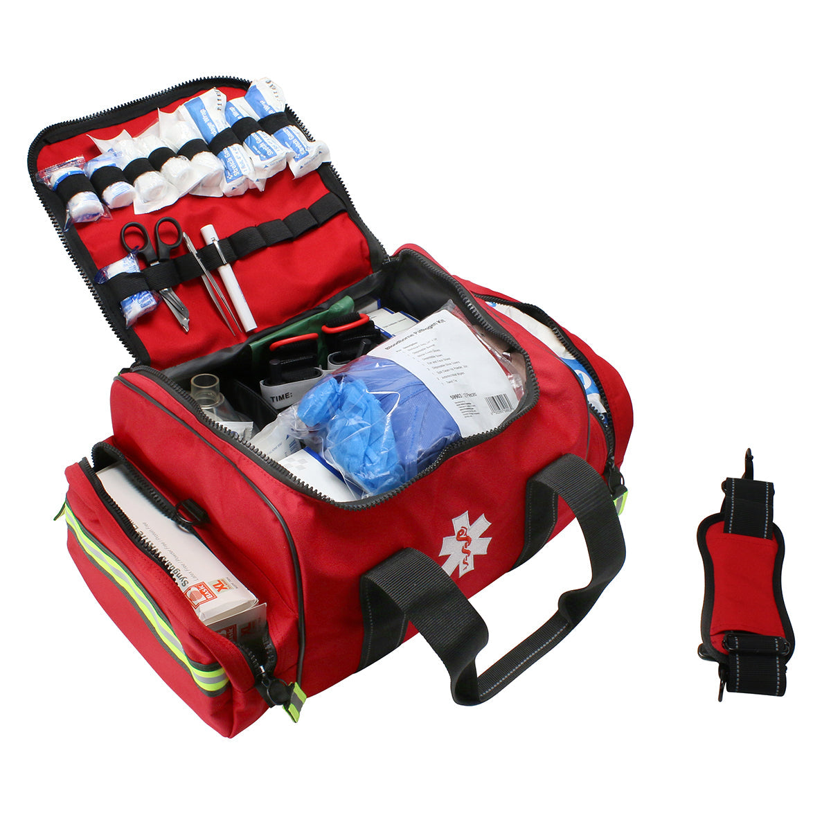 First Aid Only Responder Bag Standard plus Bleed Control Airway Mgmnt. and BBP