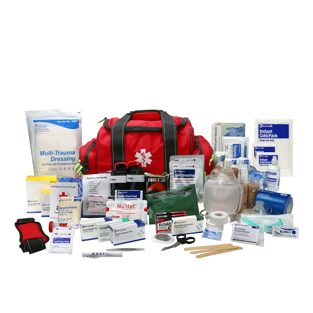 First Aid Only Responder Bag Standard plus Bleed Control Airway Mgmnt. and BBP