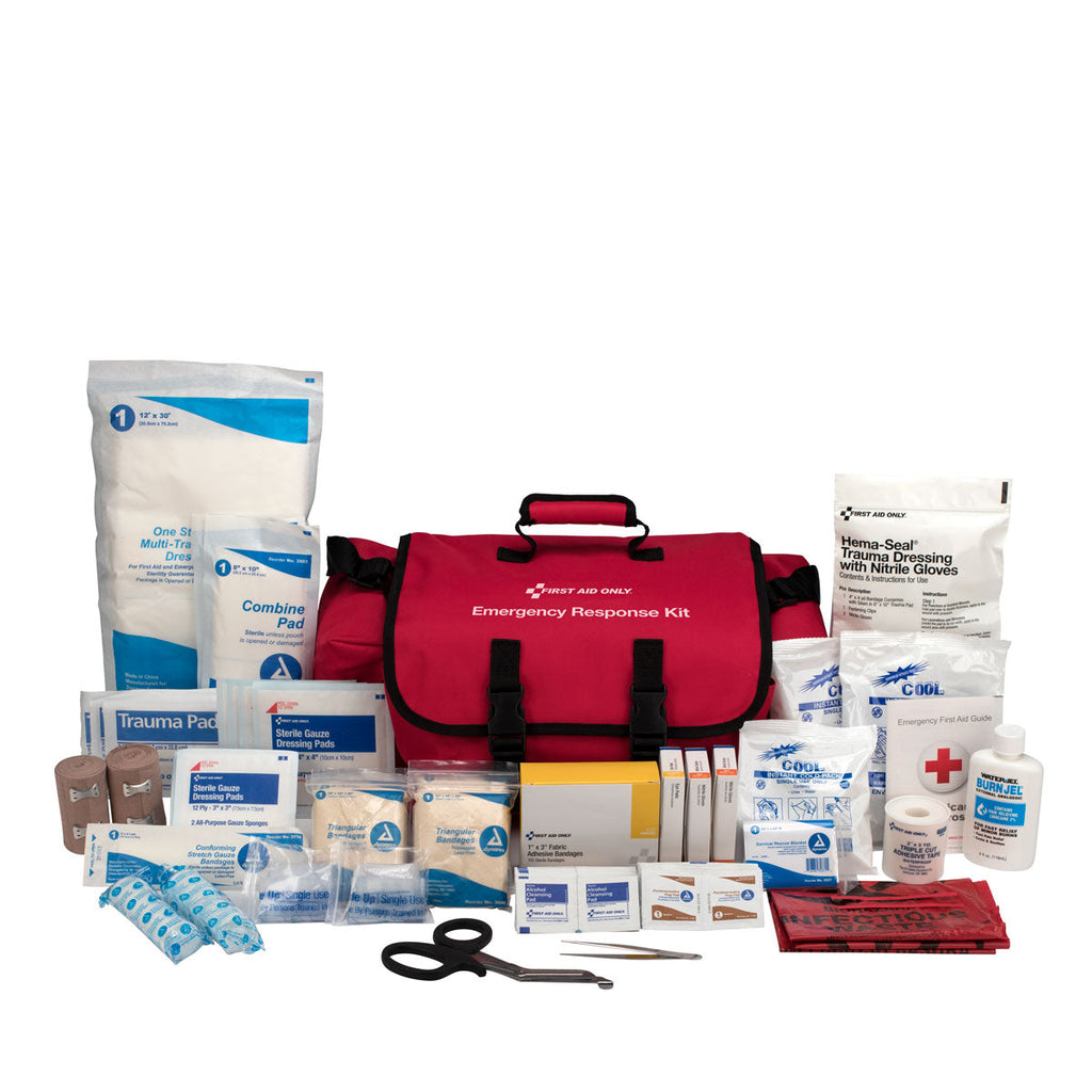 Essential Medical First Aid Kit With Adhesive - Emergency 2 Pack