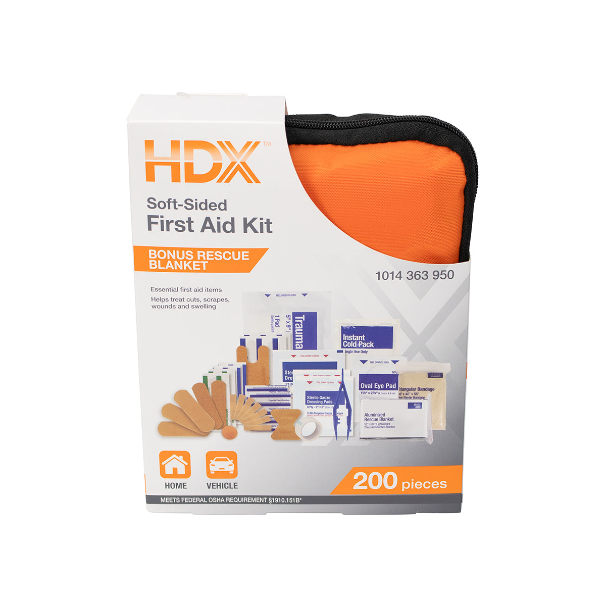 First Aid Only HDX 200-piece Pouch