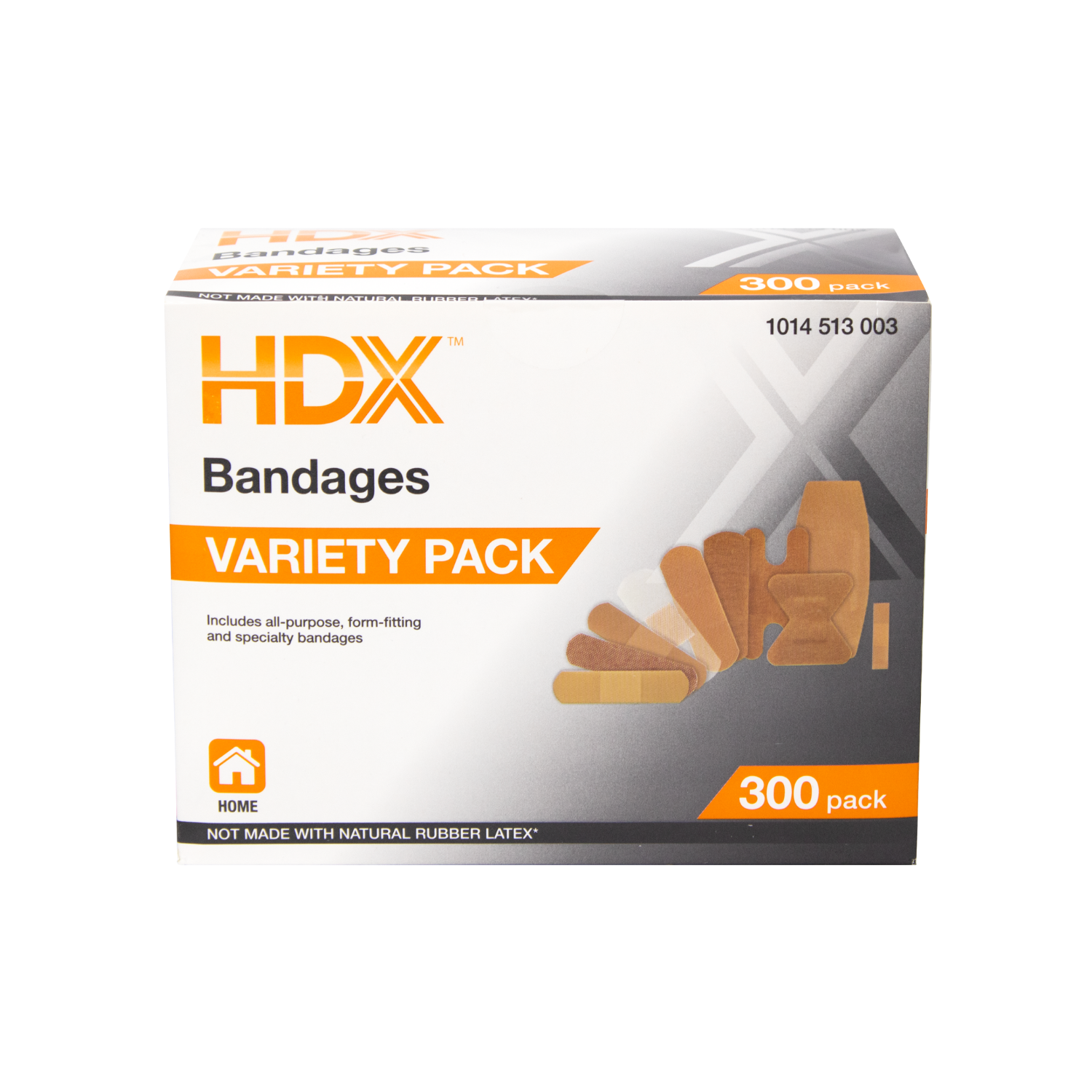 First Aid Only HDX 300-count Bandage Box 6 in a PDQ tray