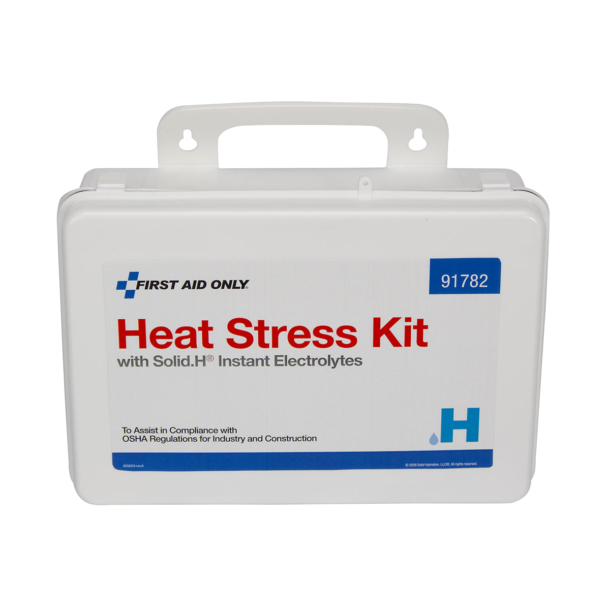 First Aid Only Heat Stress Kit with Solid.H Instant Electrolytes Large