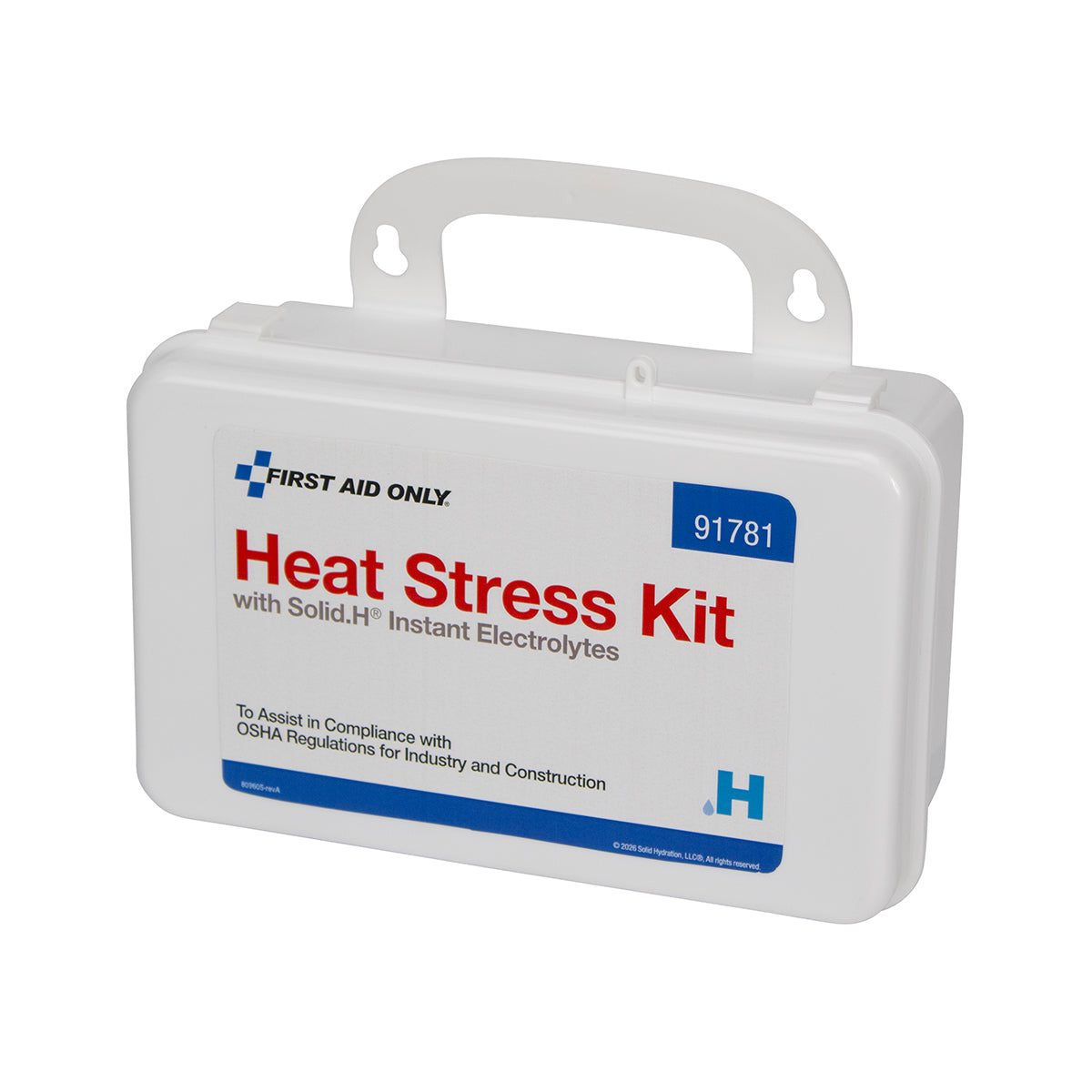 First Aid Only Heat Stress Kit with Solid.H Instant Electrolytes Medium